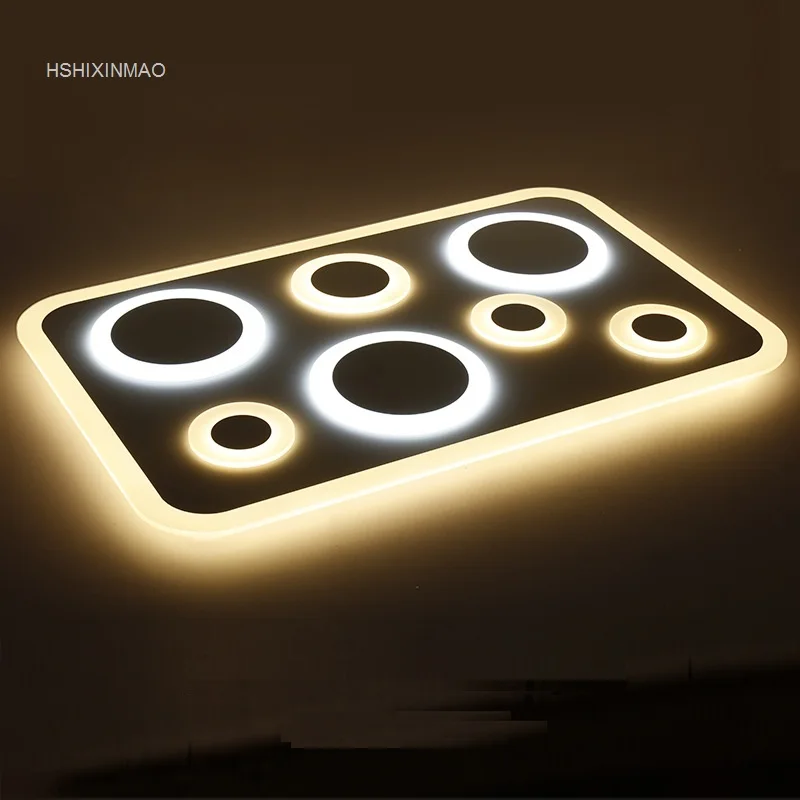 New LED Acrylic Ceiling Lights Rectangular Atmosphere Living Room Stylish Modern Bedroom Restaurant Study Ceiling lamp 110-240V
New LED Acrylic Ceiling Lights Rectangular Atmosphere Living Room Stylish Modern Bedroom Restaurant Study Ceiling lamp 110-240V