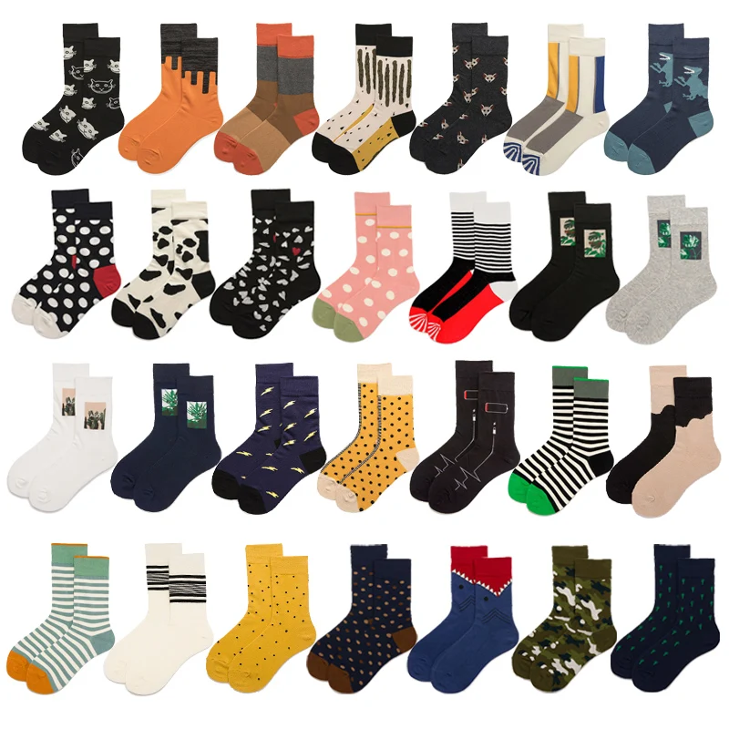 Brand Quality Fashion Combed Cotton Women's Socks Funny Kawaii Hip Hop Happy Harajuku Socks Colorful Street Trend Casual Socks
Brand Quality Fashion Combed Cotton Women's Socks Funny Kawaii Hip Hop Happy Harajuku Socks Colorful Street Trend Casual Socks