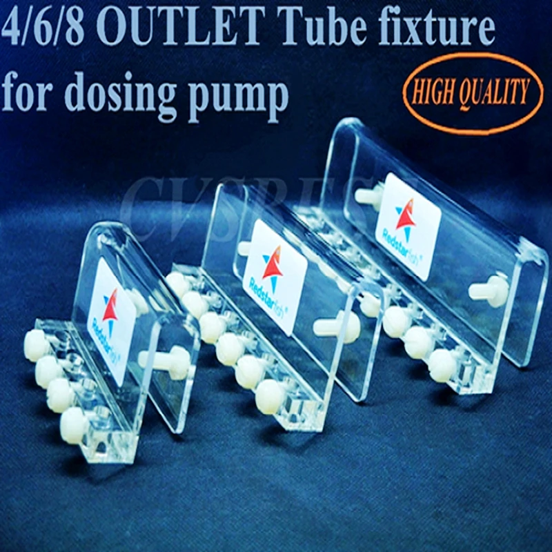 2/4/6/8 OUTLETS HOSE TUBE HOLDER FOR DOSER PUMP AQUARIUM ARCYLIC FIXTURE WITH SCRES FOR DOSING PUMP PIPE DIVIDER 4 CHANNELS
2/4/6/8 OUTLETS HOSE TUBE HOLDER FOR DOSER PUMP AQUARIUM ARCYLIC FIXTURE WITH SCRES FOR DOSING PUMP PIPE DIVIDER 4 CHANNELS