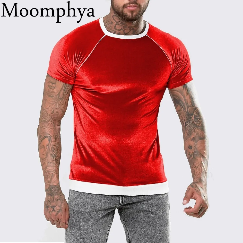 Мужская Велюровая футболка Moomphya, футболка в рубчик с окантовкой, Футболка мужская хип-хоп с коротким рукавом, уличная одежда, летний топ
Мужская Велюровая футболка Moomphya, футболка в рубчик с окантовкой, Футболка мужская хип-хоп с коротким рукавом, уличная одежда, летний топ