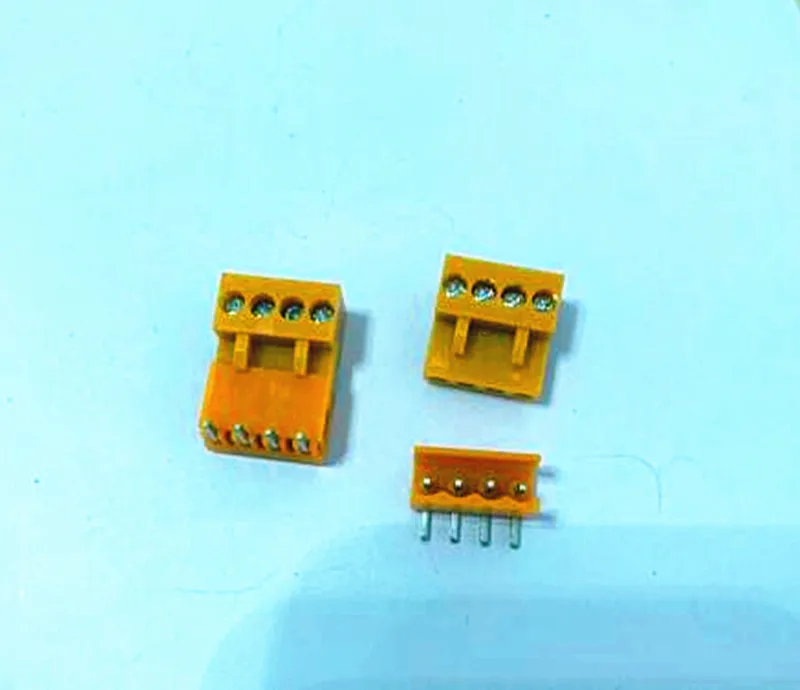 10 комплектов штепсельная Клеммная колодка PCB HT3.96 оранжевое отверстие 2/3/4/5/6/7/8 ~ 10P