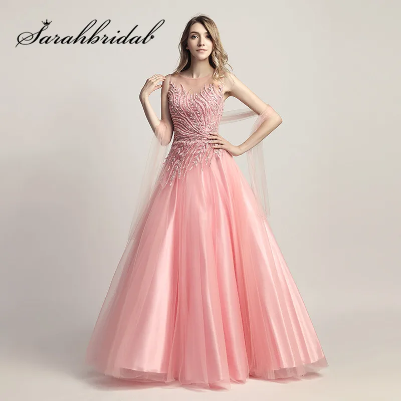 In Stock Sexy Sheer Neck Prom Dresses 2021 New Illusion Back Women Tulle A Line Pink Beading Evening Party Ball Gowns LX425
In Stock Sexy Sheer Neck Prom Dresses 2021 New Illusion Back Women Tulle A Line Pink Beading Evening Party Ball Gowns LX425