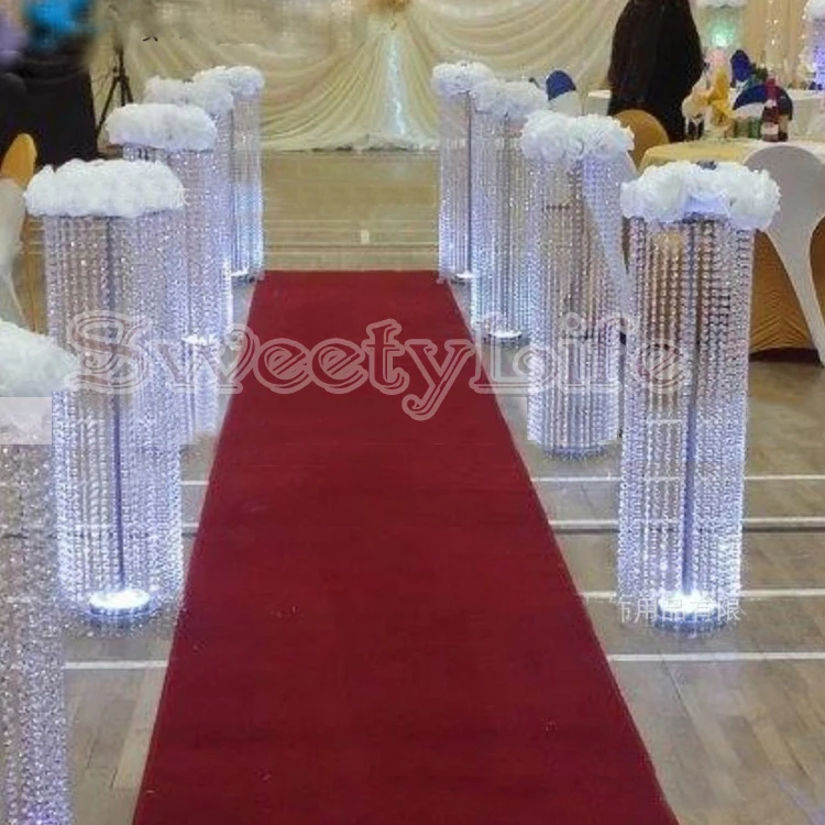 120cm Tall wedding column crystal pillar for wedding aisle decoration 10pcs/lot
120cm Tall wedding column crystal pillar for wedding aisle decoration 10pcs/lot