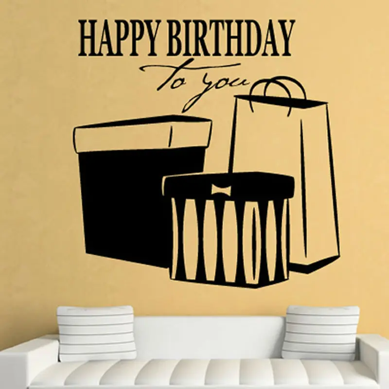 Happy Birthday To You Wall Sticker Present Home Decor Hollow Out Vinyl Removable Fashion Living Room Decoration
Happy Birthday To You Wall Sticker Present Home Decor Hollow Out Vinyl Removable Fashion Living Room Decoration