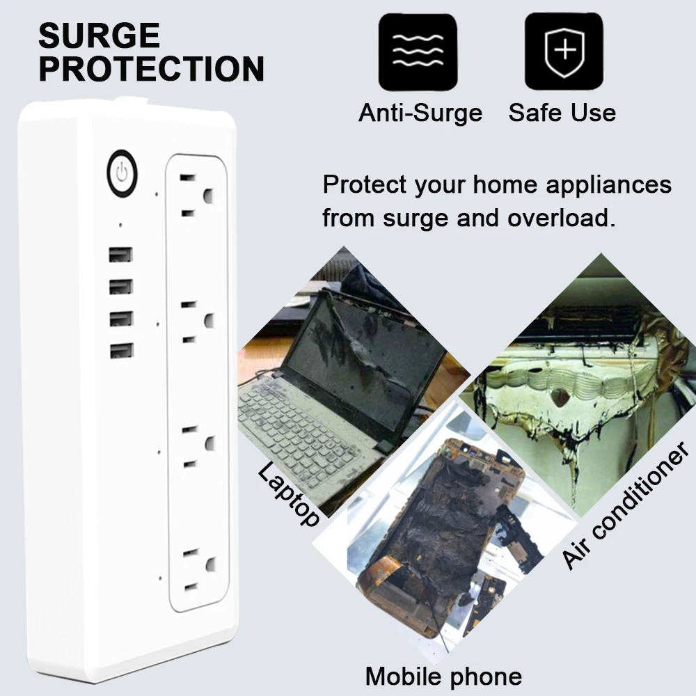 Нам WiFi Smart Plug Стабилизатор напряжения голос Управление таймер индивидуально