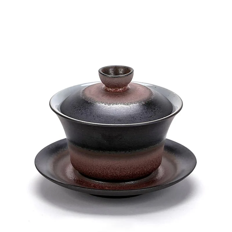 125 мл японский стиль керамический кунг фу чайный сервиз грубая керамика Gaiwan Masters