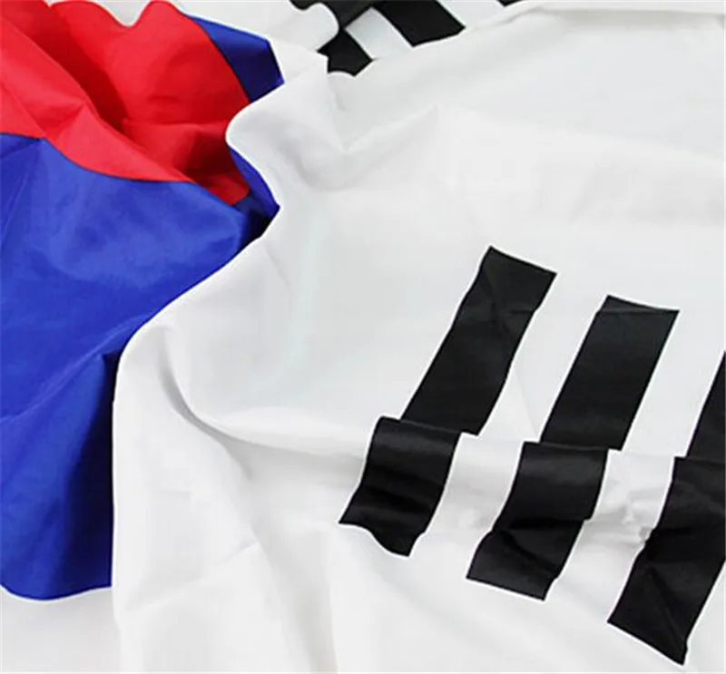 High quality South Korea Flag Polyester the Korean National flags Home Decor 90*150cm
High quality South Korea Flag Polyester the Korean National flags Home Decor 90*150cm