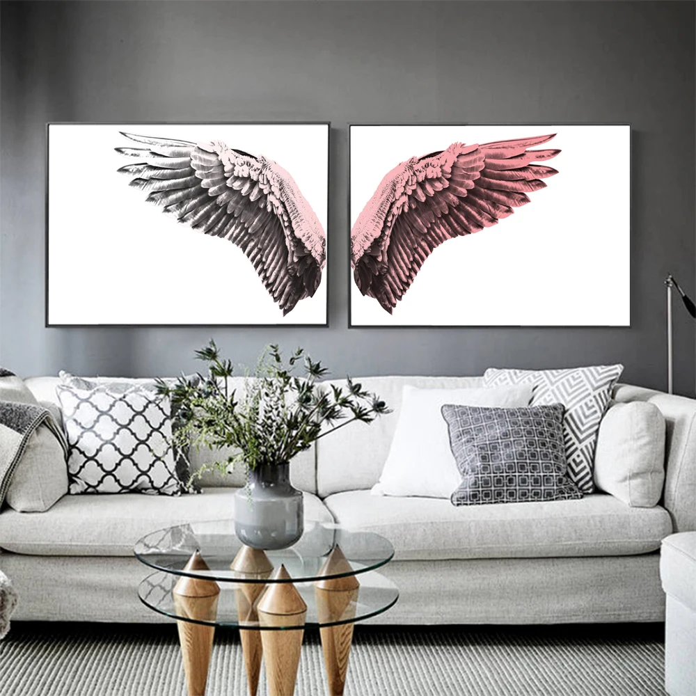 Modern Contemporary Black White Design Feather Angel Wings Art Prints Posters On Canvas Wall Pictures For Living Room Decoration
Modern Contemporary Black White Design Feather Angel Wings Art Prints Posters On Canvas Wall Pictures For Living Room Decoration