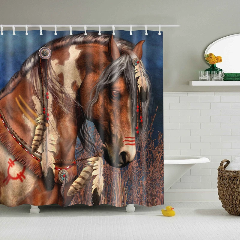 New Waterproof Horse Shower Curtain Eco-friendly Colorful Zebra Washable Bath Curtains For Home Decor Drop Shipping13
New Waterproof Horse Shower Curtain Eco-friendly Colorful Zebra Washable Bath Curtains For Home Decor Drop Shipping13