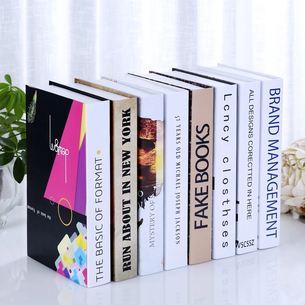 8PC manufacturers selling fake book book bookcase Decor living room coffee bar simulation box props Book shell ornaments
8PC manufacturers selling fake book book bookcase Decor living room coffee bar simulation box props Book shell ornaments