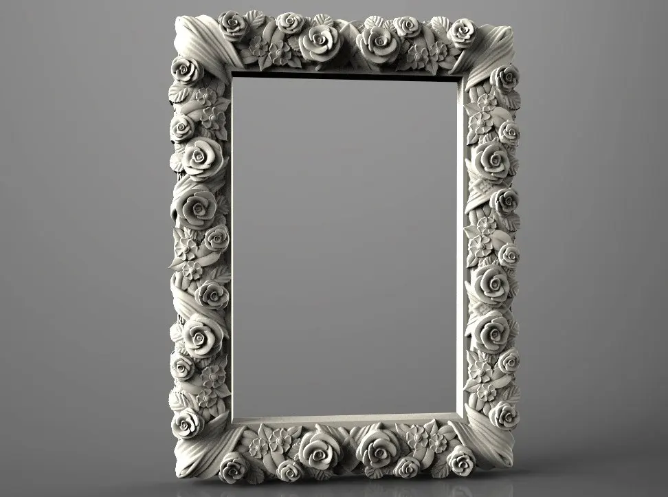 3d STL Model for CNC Router Engraver Carving Machine Relief Artcam Aspire "Roses Frame" (ES)
3d STL Model for CNC Router Engraver Carving Machine Relief Artcam Aspire "Roses Frame" (ES)