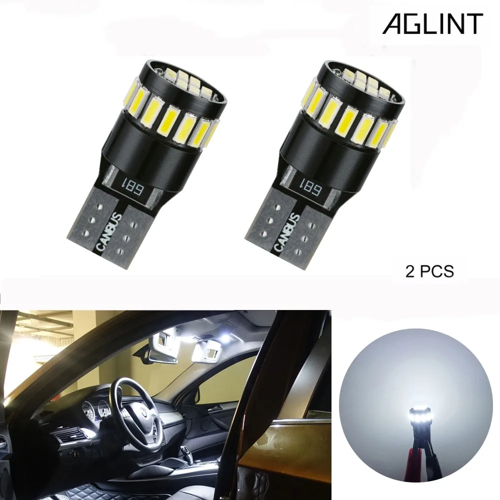 AGLINT 2PCS CANBUS T10 194 168 W5W Wedge LED Bulb 4014SMD 21 Chipsets for Car Interior Lighting Map Dome Reading Trunk White 12V
AGLINT 2PCS CANBUS T10 194 168 W5W Wedge LED Bulb 4014SMD 21 Chipsets for Car Interior Lighting Map Dome Reading Trunk White 12V