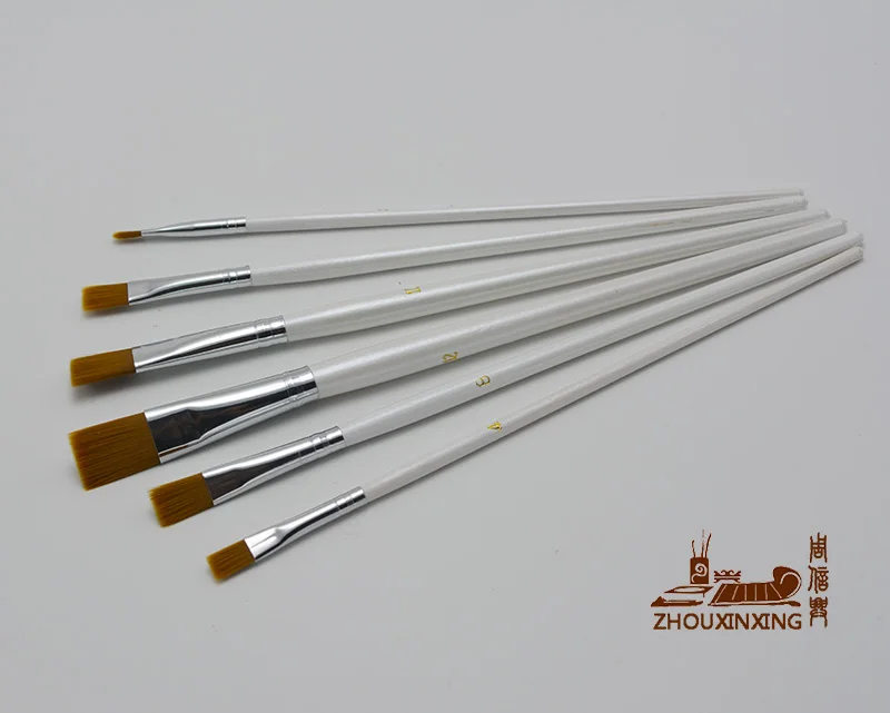 6Pcs Paint Brushes Set soft Coffee color Nylon Hair Painting Brush Short Rod Oil Acrylic Brush Watercolor Pen Art Supplies
6Pcs Paint Brushes Set soft Coffee color Nylon Hair Painting Brush Short Rod Oil Acrylic Brush Watercolor Pen Art Supplies