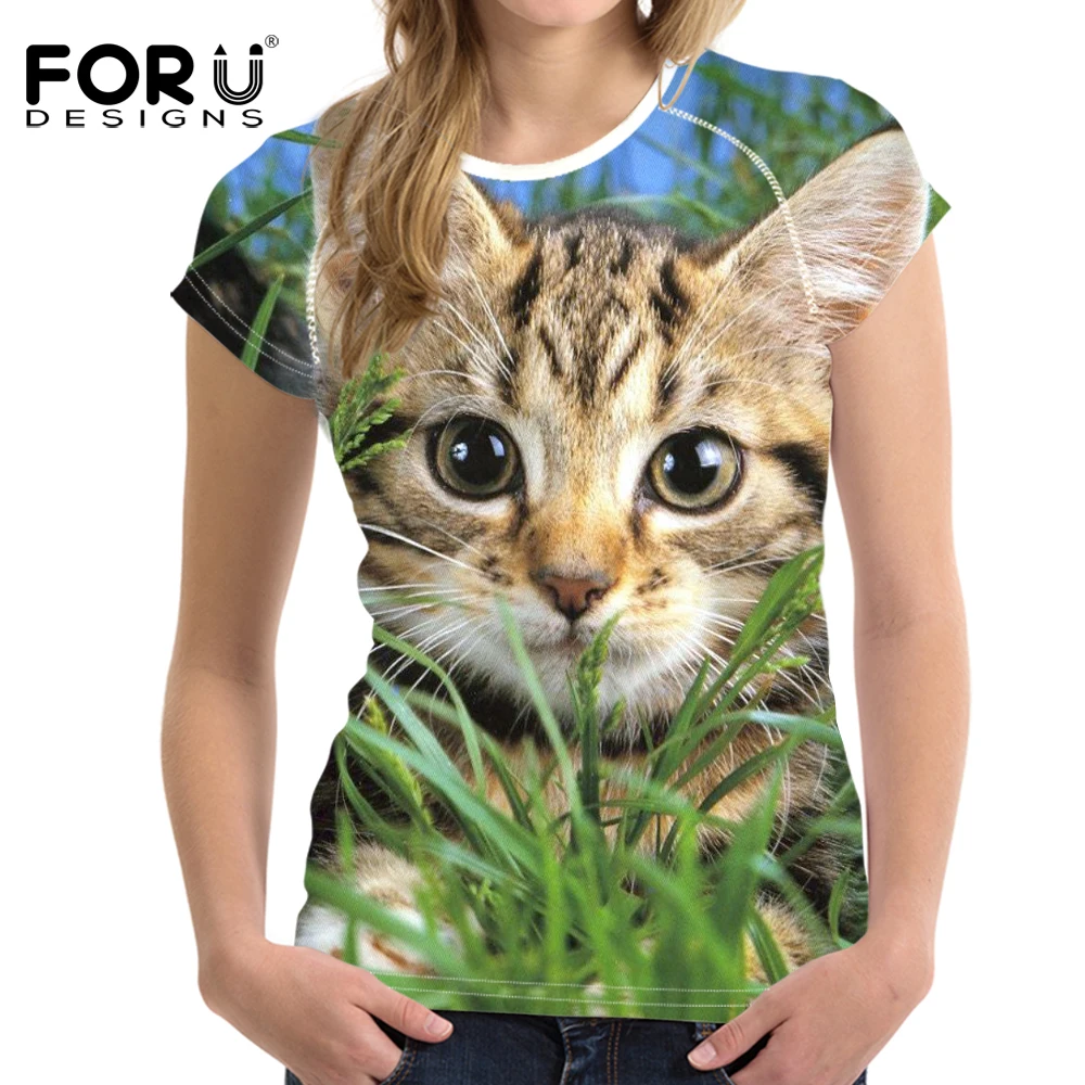 FORUDESIGNS 3D Print Cute Cat Tshirt 2019 New Spring Summer Women Loose Short Sleeve T Shirts Short O Neck Tops Camiseta Mujer
FORUDESIGNS 3D Print Cute Cat Tshirt 2019 New Spring Summer Women Loose Short Sleeve T Shirts Short O Neck Tops Camiseta Mujer
