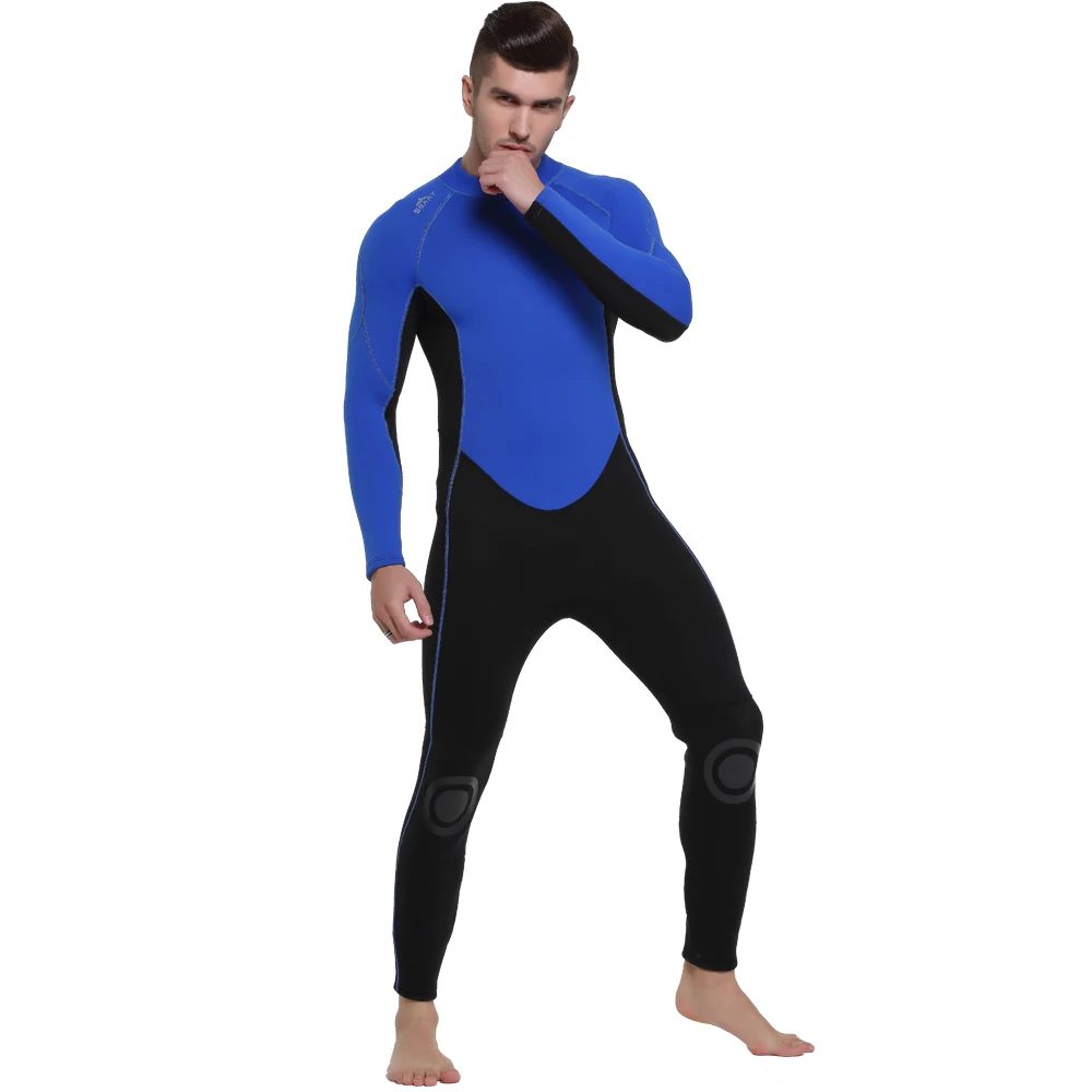 Wetsuit Men Full 3mm Neoprene Wet Suit Surfing Suit Diving Snorkeling Swimming Jumpsuit Back Zipper Long Sleeve Men's Blue
Wetsuit Men Full 3mm Neoprene Wet Suit Surfing Suit Diving Snorkeling Swimming Jumpsuit Back Zipper Long Sleeve Men's Blue