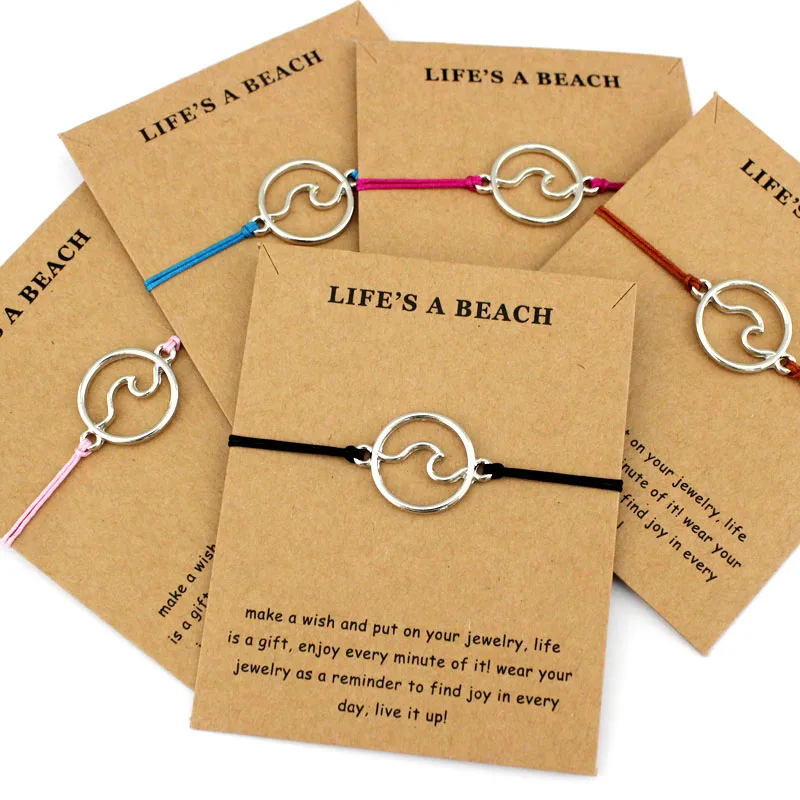 Ocean Waves Beach Sailing Charm Card Adjustable Bracelets Women Men Friendship Lover's Couple Friends Fashion Jewelry Gift
Ocean Waves Beach Sailing Charm Card Adjustable Bracelets Women Men Friendship Lover's Couple Friends Fashion Jewelry Gift