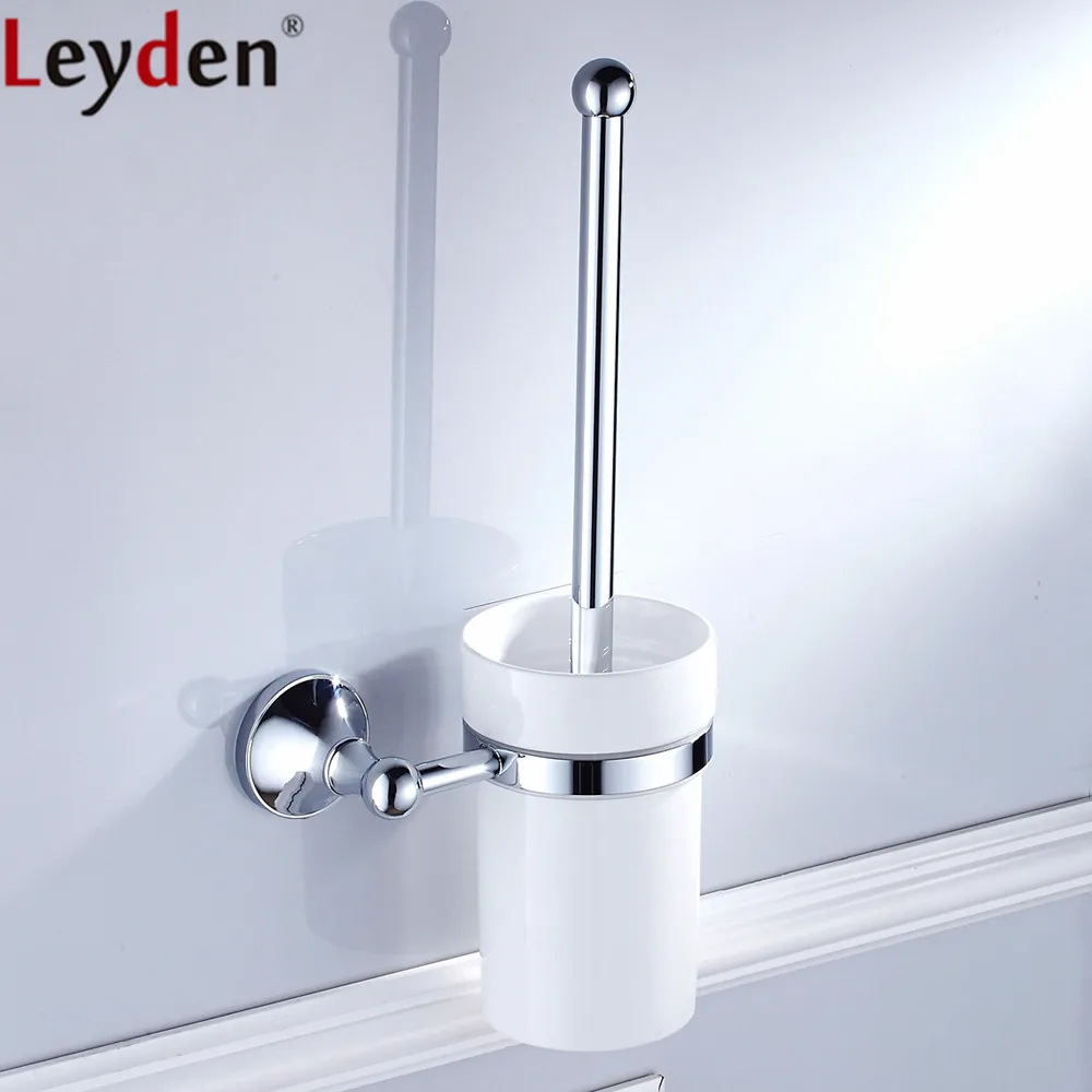 Leyden Chrome Brass Durable Antirust Toilet Brush Holder With Creamic Cup WC Toilet Lavatory Bathroom Accessories
Leyden Chrome Brass Durable Antirust Toilet Brush Holder With Creamic Cup WC Toilet Lavatory Bathroom Accessories
