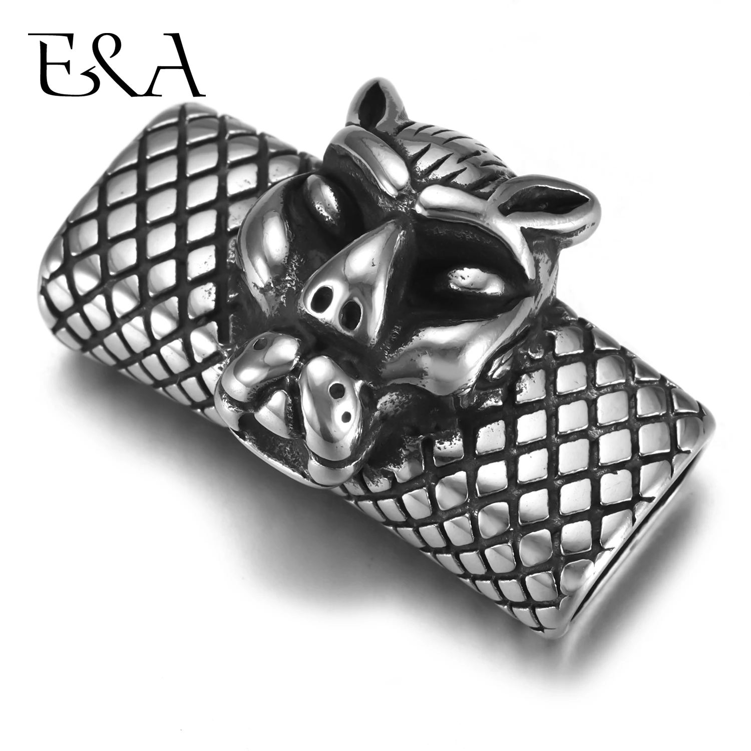 Stainless Steel Slider Beads Leopard Head 13*6mm Hole Slide Charms for Men Leather Bracelet Punk Jewelry Making DIY Supplies
Stainless Steel Slider Beads Leopard Head 13*6mm Hole Slide Charms for Men Leather Bracelet Punk Jewelry Making DIY Supplies