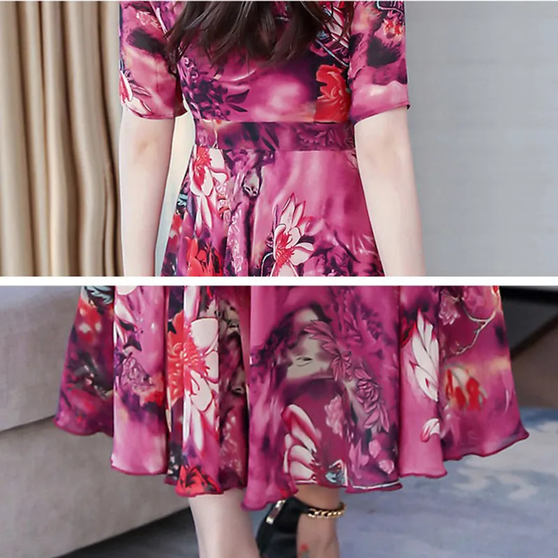 Summer Women Long Dress New Fashion Print Chiffon Dress Slim V-neck Sexy Plus Size M-3XL Ladies Bohemian Beach Dress Vestidos
Summer Women Long Dress New Fashion Print Chiffon Dress Slim V-neck Sexy Plus Size M-3XL Ladies Bohemian Beach Dress Vestidos