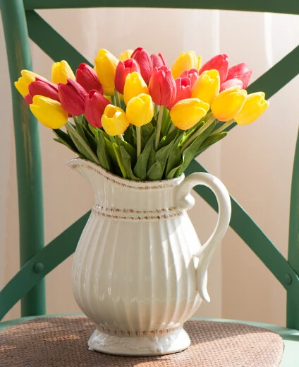 10 pieces/lot, Artificial flower high quality real touch PU Tulip desktop wedding home Party decoration gift multi-color
10 pieces/lot, Artificial flower high quality real touch PU Tulip desktop wedding home Party decoration gift multi-color
