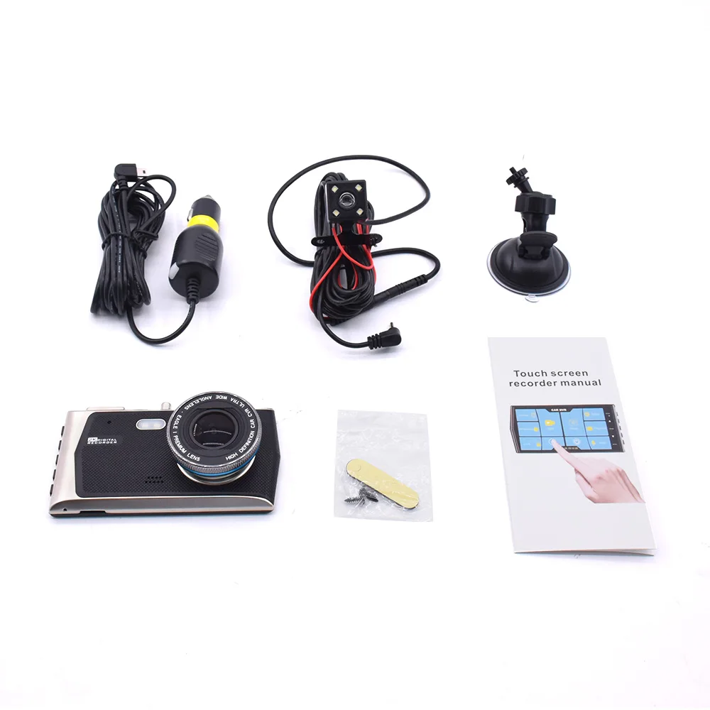 2019 New 4-inch HD Touch Car DVR Camera Dual Lens Video Rear Mirror View Full HD 170 Wide-angle Night Vision Driving Recorder
2019 New 4-inch HD Touch Car DVR Camera Dual Lens Video Rear Mirror View Full HD 170 Wide-angle Night Vision Driving Recorder