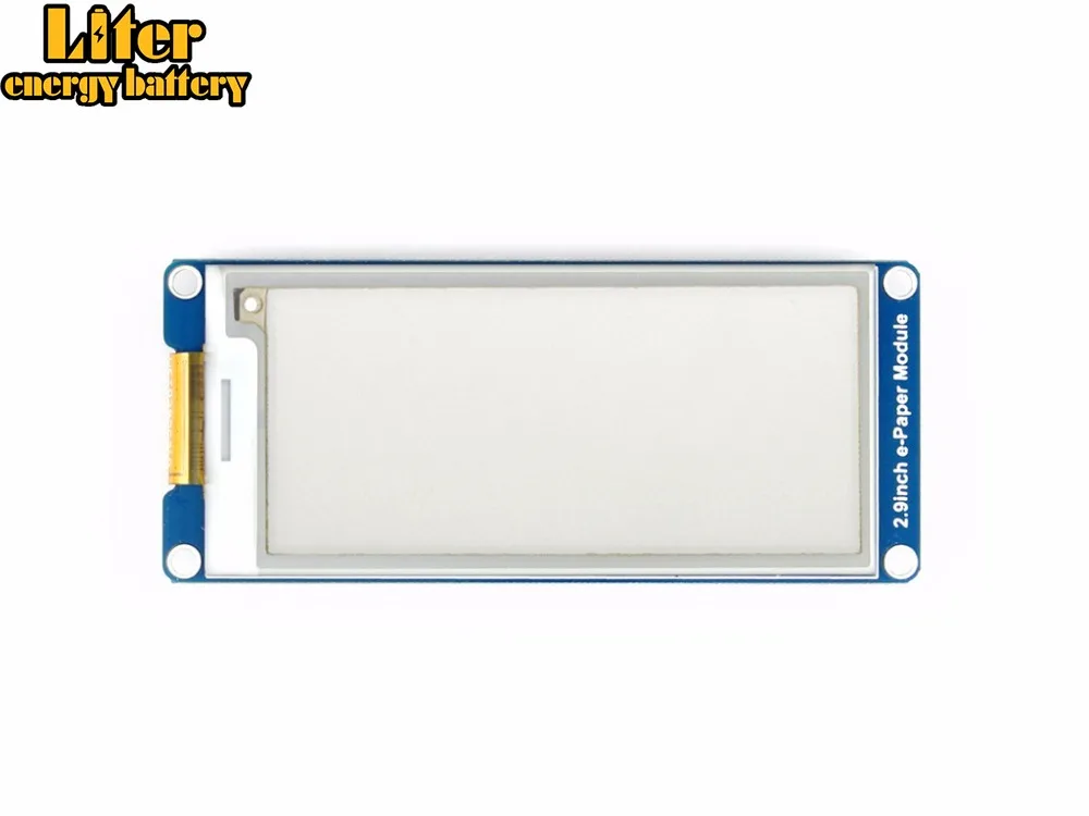Waveshare 2.9inch e-Paper Module (C) 296x128 E-paper Module Yellow Black White Three-color SPI interface wide viewing angle
Waveshare 2.9inch e-Paper Module (C) 296x128 E-paper Module Yellow Black White Three-color SPI interface wide viewing angle