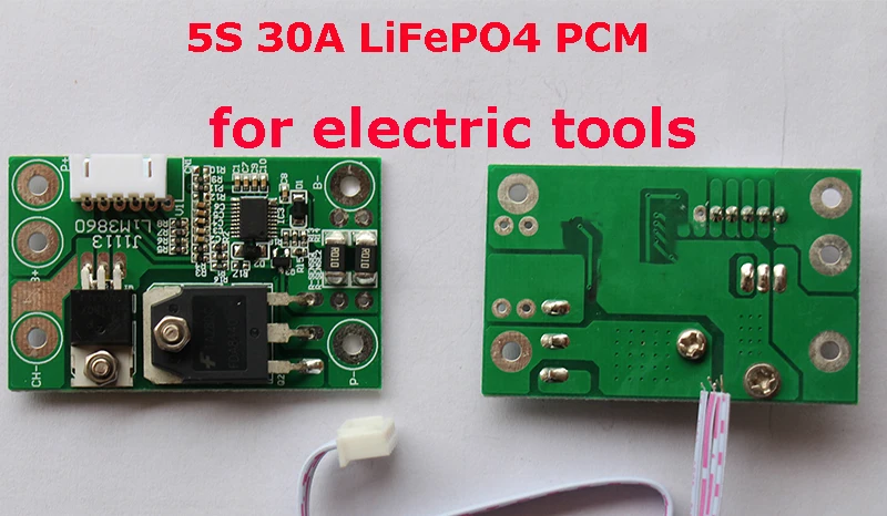 5S 30A LiFePO4 BMS/PCM/PCB Защитная печатная плата для 5 упаковок аккумуляторных батарей