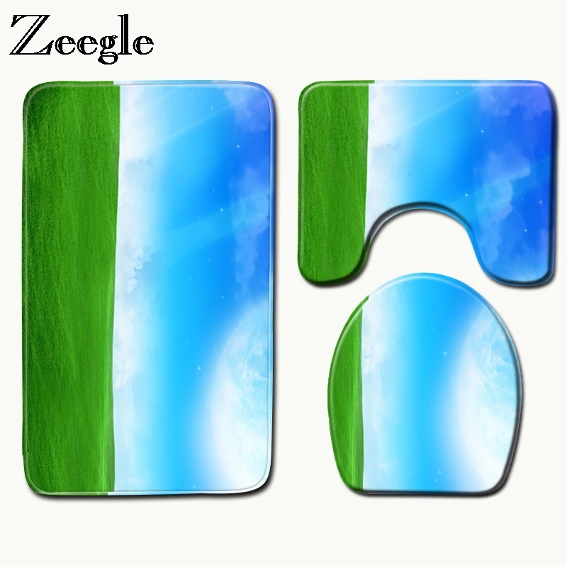 Zeegle 3pcs Mat For Toilet Bathroom Carpet Set Non-slip Shower Mats Bathroom Rug Absorbent Bath Mats Cover Toilet Bath Carpets
Zeegle 3pcs Mat For Toilet Bathroom Carpet Set Non-slip Shower Mats Bathroom Rug Absorbent Bath Mats Cover Toilet Bath Carpets