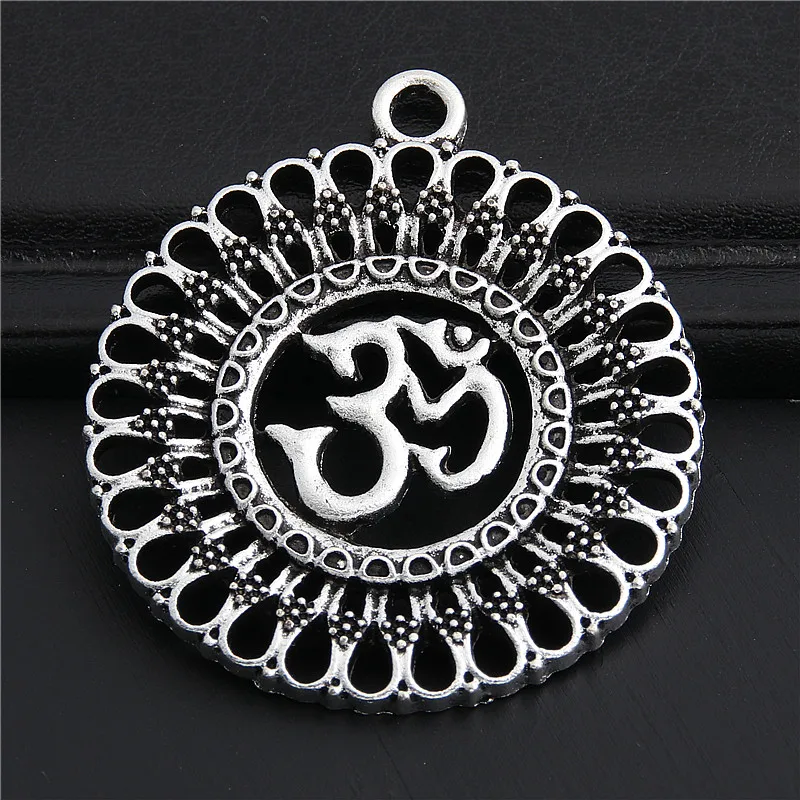 4pcs Silver Color Big Hollow Round Flower Charms Yoga Pendant For DIY Jewelry Findings Accessories Wholesale 40mm A3021
4pcs Silver Color Big Hollow Round Flower Charms Yoga Pendant For DIY Jewelry Findings Accessories Wholesale 40mm A3021