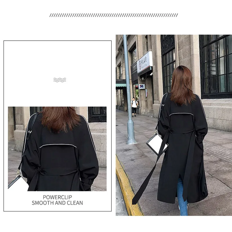 Color Matching Windbreaker Female Long Korean Outerwear 2019 New Autumn Trench Coat Lapel Double Breasted Bandage Overcoat f881
Color Matching Windbreaker Female Long Korean Outerwear 2019 New Autumn Trench Coat Lapel Double Breasted Bandage Overcoat f881