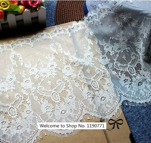 High-quality wide 25CM perspective black and white eyelashes lace DIY clothing skirt wedding veil accessories
High-quality wide 25CM perspective black and white eyelashes lace DIY clothing skirt wedding veil accessories