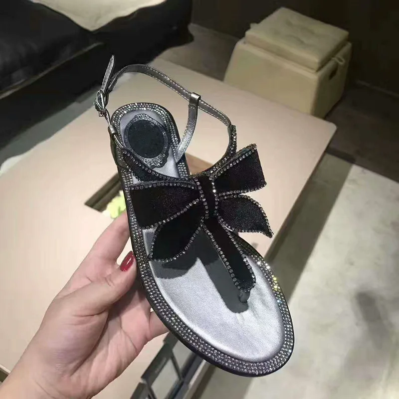 Koovan Women's Sandals 2019 Summer New Clip-toed Sandals Women's Temperament Diamond Bow Flat-bottomed Roman Shoe For Girls
Koovan Women's Sandals 2019 Summer New Clip-toed Sandals Women's Temperament Diamond Bow Flat-bottomed Roman Shoe For Girls