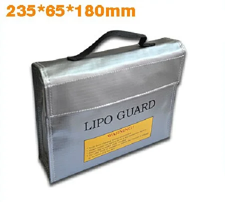 Fireproof RC Lipo Battery Safety Bag 23.5 * 6.5 * 18 cm Silver Color for Walkera DJI RC Drone battery
Fireproof RC Lipo Battery Safety Bag 23.5 * 6.5 * 18 cm Silver Color for Walkera DJI RC Drone battery