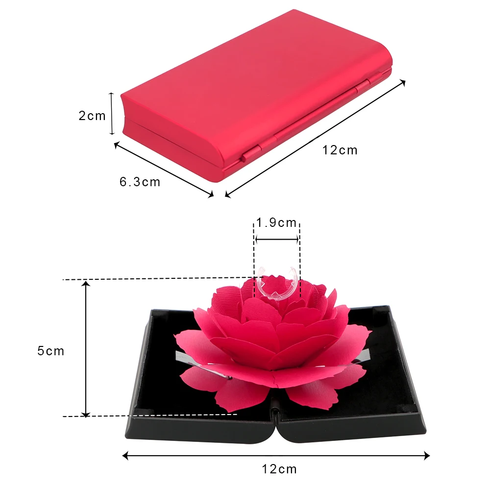 Valentine's Day Wedding Gift Box For Rings Foldable Rose Ring Box 1pcs Jewelry Creative Gift Jewelry Display Boxes For Women
Valentine's Day Wedding Gift Box For Rings Foldable Rose Ring Box 1pcs Jewelry Creative Gift Jewelry Display Boxes For Women