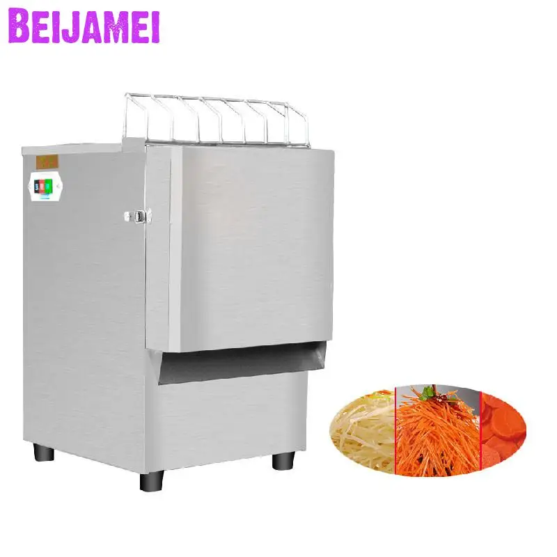 BEIJAMEI stainless steel automatic vegetable cutting machine electric potato radish cucumber slicing shredding machine
BEIJAMEI stainless steel automatic vegetable cutting machine electric potato radish cucumber slicing shredding machine