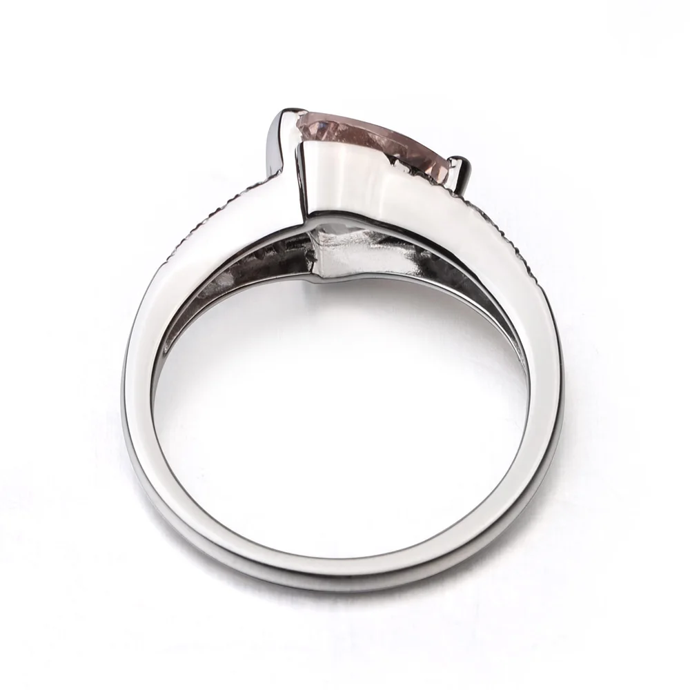 Leige Jewelry Real Natural Pink Morganite Solid 925 Sterling Silver Ring Gemstone Engagement Wedding Rings Gifts for Women
Leige Jewelry Real Natural Pink Morganite Solid 925 Sterling Silver Ring Gemstone Engagement Wedding Rings Gifts for Women