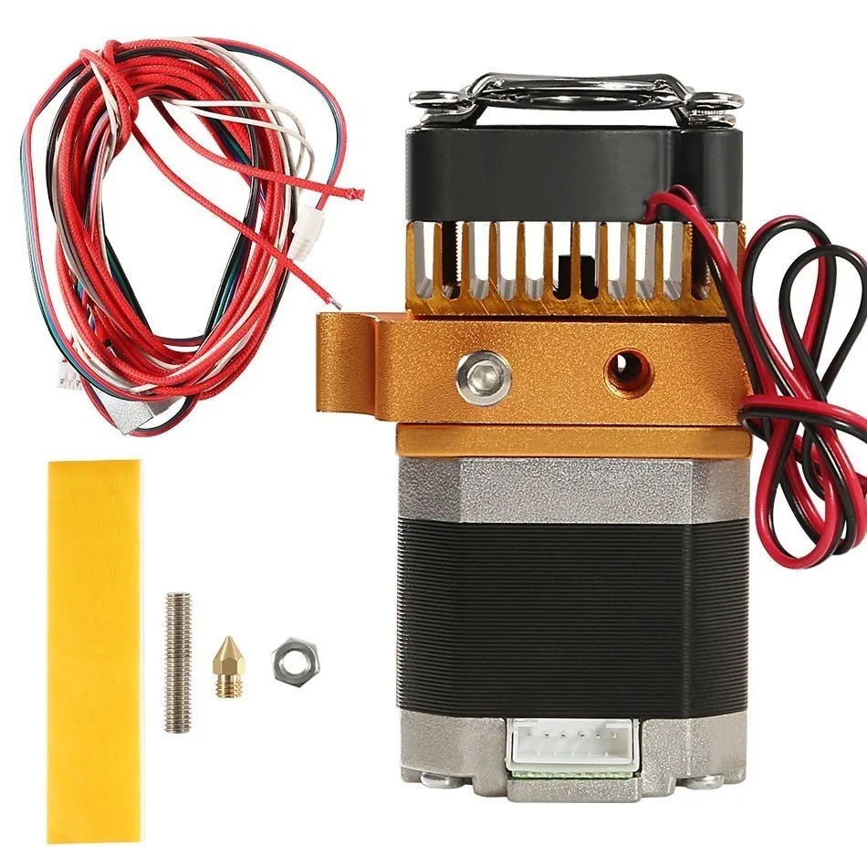 Головка экструдера Mk8, J-Head Hotend 0,4 мм, комплект сопла 1,75 мм, детали для экструзионных 3D-принтеров с коробкой, двигателем, горловиной, алюминиевая деталь
Головка экструдера Mk8, J-Head Hotend 0,4 мм, комплект сопла 1,75 мм, детали для экструзионных 3D-принтеров с коробкой, двигателем, горловиной, алюминиевая деталь