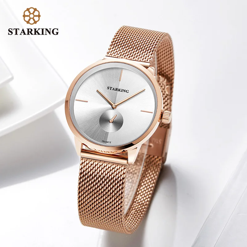 STARKING Rose Gold Steel Watches Women Top Brand Luxury Casual Clock Ladies Wrist Watch Lady Relogio Feminino Zegarek Damski
STARKING Rose Gold Steel Watches Women Top Brand Luxury Casual Clock Ladies Wrist Watch Lady Relogio Feminino Zegarek Damski