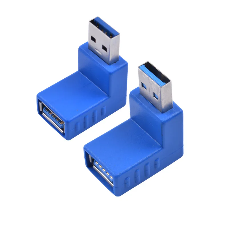 10 шт./лот 90 градусов вертикальный левый правый вниз Угловой USB 3 0 штекер гнездо M/F
