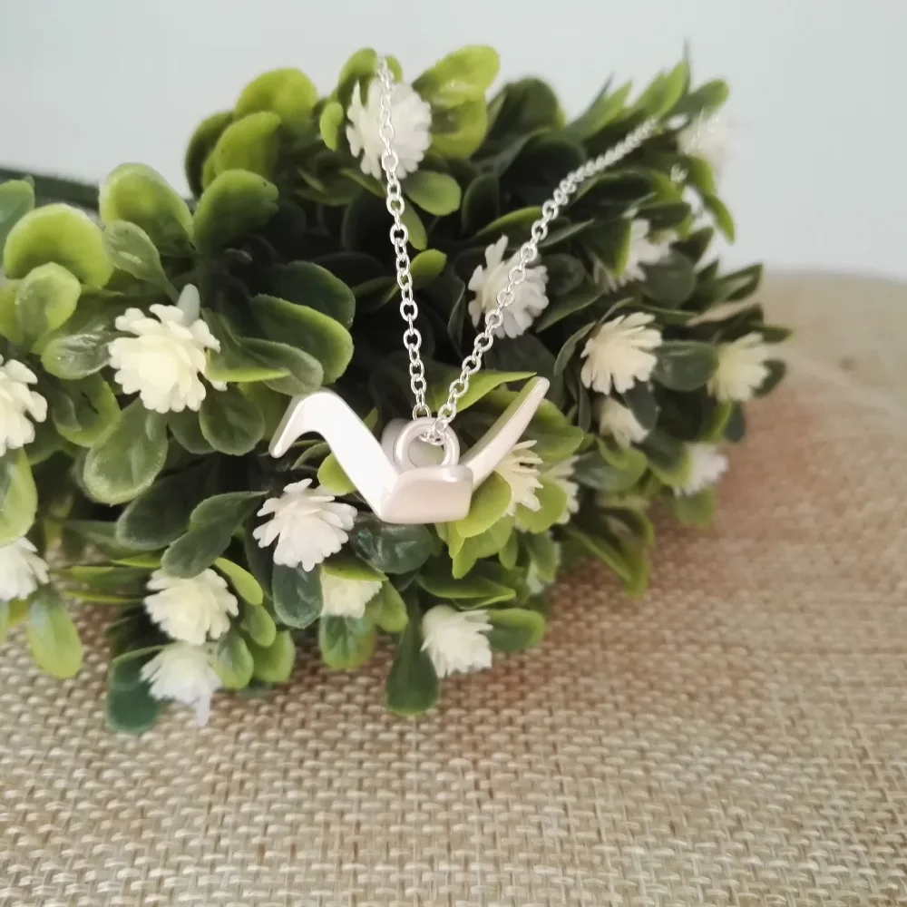 Милое ожерелье-журавль оригами подвеска-журавль в сложенном виде символ любви