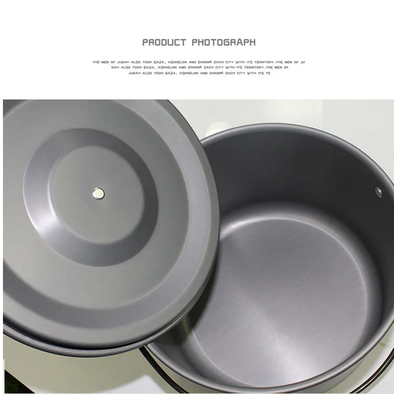 Aluminum Alloy Outdoor Camping Tableware Hold Boiling Water Picnic Barbecue Pot 6-8 Person Cookware for Cooking Kitchening lc212
Aluminum Alloy Outdoor Camping Tableware Hold Boiling Water Picnic Barbecue Pot 6-8 Person Cookware for Cooking Kitchening lc212