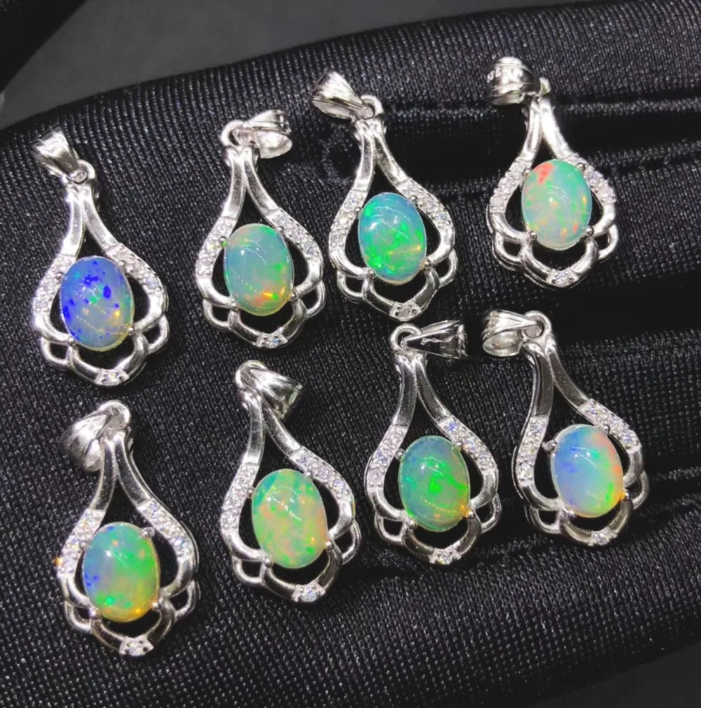 925 Silver Jewelry Multiple colors Women Pendant Oval shape 6x8mm 100% Real Natural Opal Pendant Silver Pendant without Chain
925 Silver Jewelry Multiple colors Women Pendant Oval shape 6x8mm 100% Real Natural Opal Pendant Silver Pendant without Chain