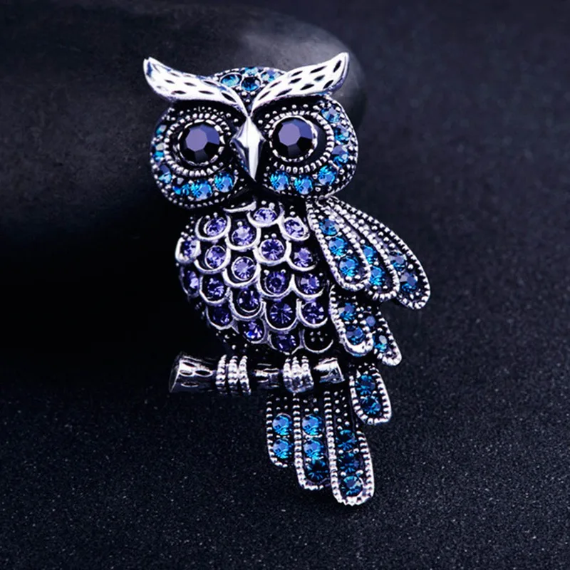 Ancient Women's Men's Owl Korean Zinc Alloy Trendy Imitation Rhinestone Blue Brooch Badge Christmas Gifts Accessories
Ancient Women's Men's Owl Korean Zinc Alloy Trendy Imitation Rhinestone Blue Brooch Badge Christmas Gifts Accessories