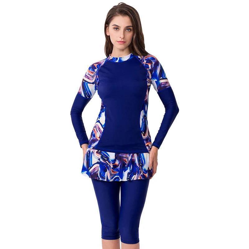 Женский исламский мусульманский купальник Burkinis с длинным рукавом Мусульманский