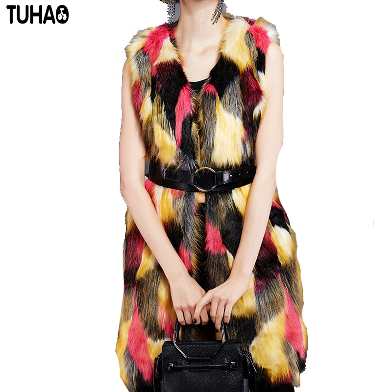 Women Winter Vest Woman Long Vintage Faux Fur Coat Large Size Sleeveless Vest Fur Overcoat Female Warm Outwear
Women Winter Vest Woman Long Vintage Faux Fur Coat Large Size Sleeveless Vest Fur Overcoat Female Warm Outwear