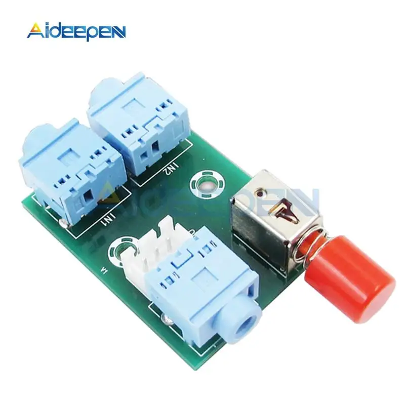 XH-M371 Audio Switching Module 3.5 Audio 2 Input 1 Output Socket Switch Board for HIFI Amplifier Audio Diy Electronic PCB Board
XH-M371 Audio Switching Module 3.5 Audio 2 Input 1 Output Socket Switch Board for HIFI Amplifier Audio Diy Electronic PCB Board