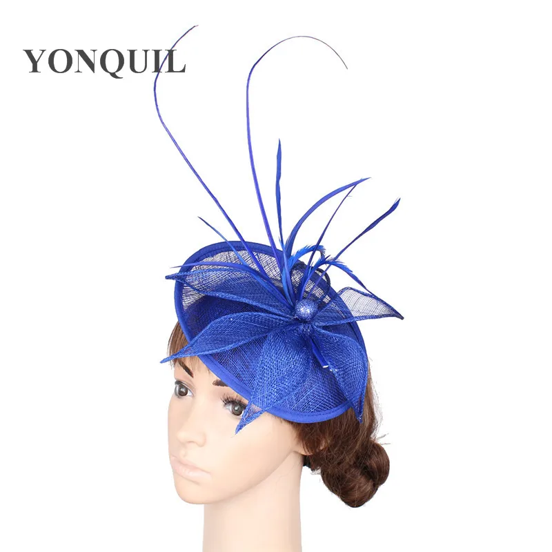 High Quality Sinamay Fascinator Cap Bride Ostrich Headwear Hair Clip Formal Wedding Hat Headpiece Party Hair Accessories SYF261
High Quality Sinamay Fascinator Cap Bride Ostrich Headwear Hair Clip Formal Wedding Hat Headpiece Party Hair Accessories SYF261