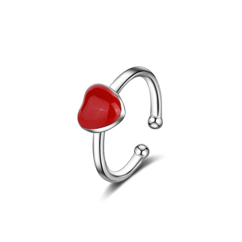 New arrival romantic red love heart 925 sterling silver ladies finger rings jewelry women wedding gift no fade cheap
New arrival romantic red love heart 925 sterling silver ladies finger rings jewelry women wedding gift no fade cheap
