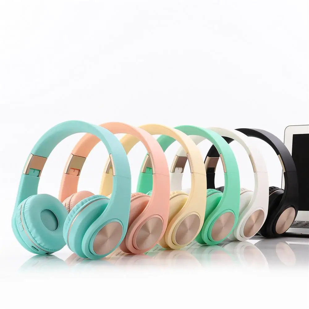 Модные Симпатичные беспроводные наушники Bluetooth музыкальные для ПК телефона