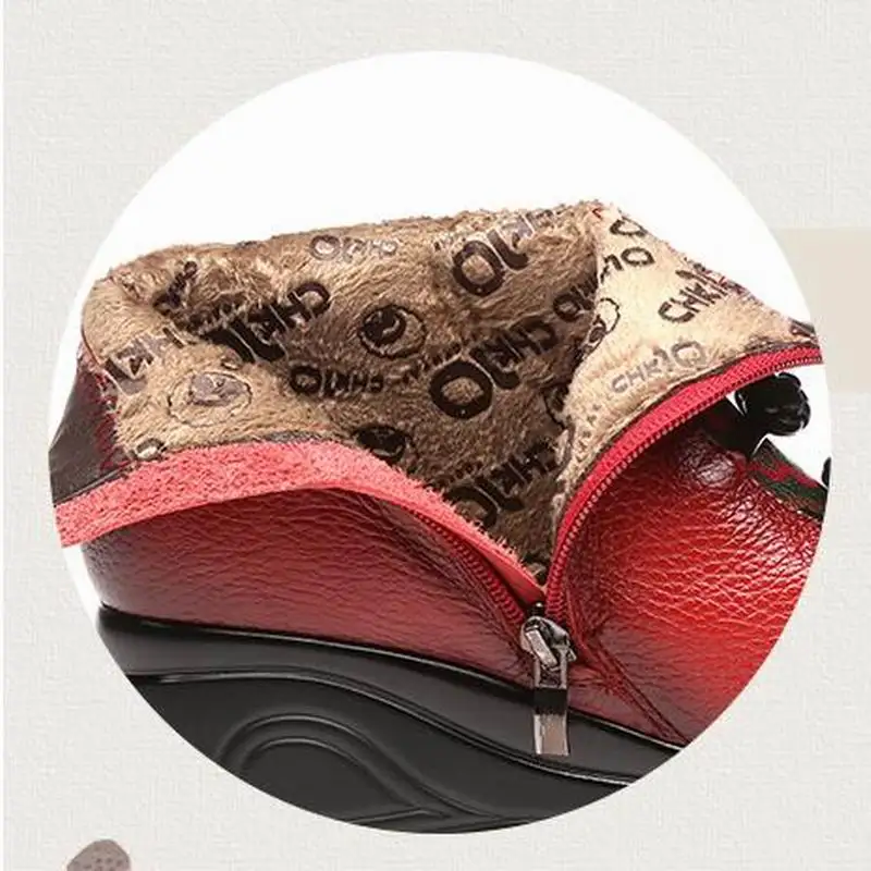 GKTINOO Retro Handmade Printing Genuine Leather Boots 2019 New Winter Women Fashion Shoes Platform Wedges Ankle Boots Women Boot
GKTINOO Retro Handmade Printing Genuine Leather Boots 2019 New Winter Women Fashion Shoes Platform Wedges Ankle Boots Women Boot